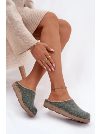 Dámské domácí pantofle – zelené Inblu