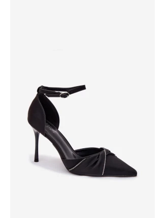 Dámské lodičky se zirkony - černé Katlina Dámské lodičky se zirkony - černé Katlina