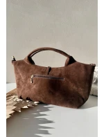 Torebka Z Eko Zamszu Czekoladowa Ivonira Torebka Z Eko Zamszu Czekoladowa Ivonira