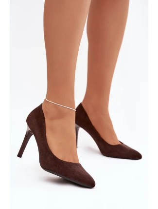 Dámské lodičky Sergio Leone – čokoládové