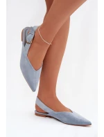 Dámské baleríny s přezkou Tanelia – modré