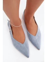 Dámské baleríny s přezkou Tanelia – modré