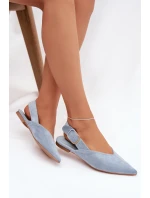 Dámské baleríny s přezkou Tanelia – modré