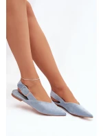 Dámské baleríny s přezkou Tanelia – modré