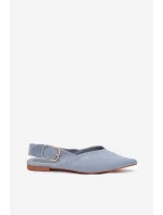 Dámské baleríny s přezkou Tanelia – modré