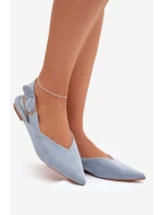 Dámské baleríny s přezkou Tanelia – modré