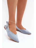 Dámské baleríny s přezkou Tanelia – modré