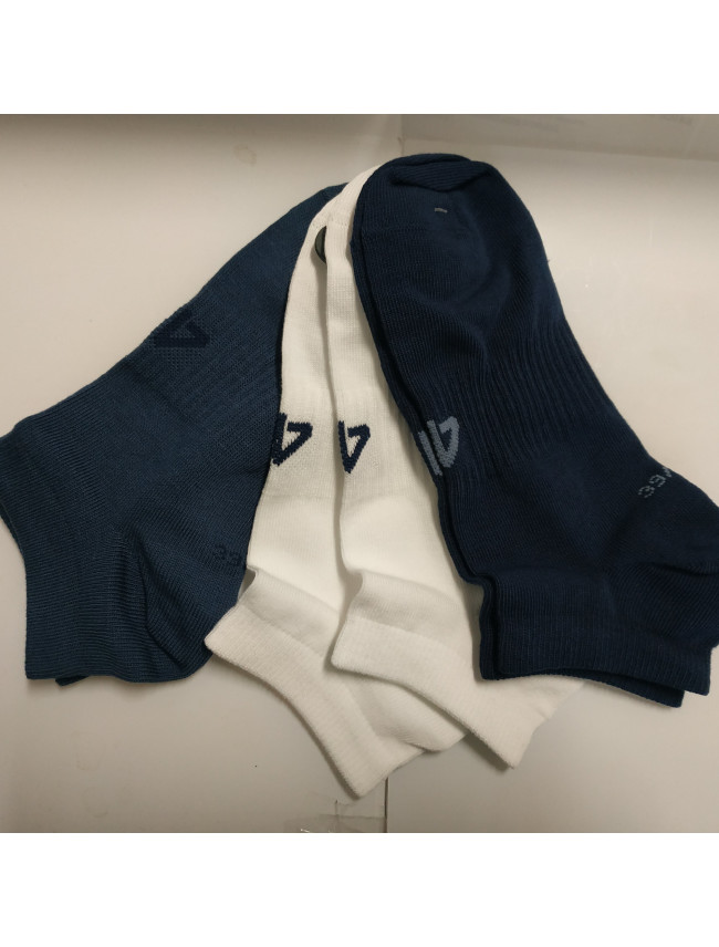 Pánské kotníkové ponožky 4F SOM301 Modré_Bílé (3 páry)