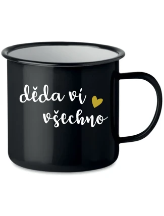 DĚDA VÍ VŠECHNO - černý plecháček 350 ml DĚDA VÍ VŠECHNO - černý plecháček 350 ml