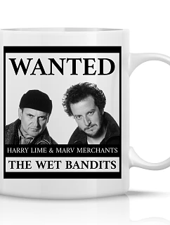 WANTED - klasický bílý keramický hrníček 300 ml