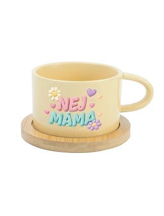 NEJ MÁMA - žlutý hrníček makronka 200 ml NEJ MÁMA - žlutý hrníček makronka 200 ml