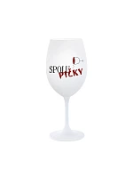 SPOLUPIČKY - bílá sklenice na víno 350 ml SPOLUPIČKY - bílá sklenice na víno 350 ml
