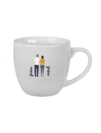 Personalizovaný keramický hrnek 400 ml s párem