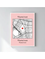 Personalizovaný magický fotoobraz v rámu - 50x70 - mapa Personalizovaný magický fotoobraz v rámu - 50x70 - mapa
