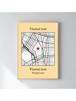 Personalizovaný magický fotoobraz v rámu - 50x70 - mapa Personalizovaný magický fotoobraz v rámu - 50x70 - mapa