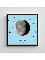 Personalizovaný magický fotoobraz v rámu - čtverec 20x20 - měsíční fáze Personalizovaný magický fotoobraz v rámu - čtverec 20x20 - měsíční fáze