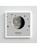 Personalizovaný magický fotoobraz v rámu - čtverec 20x20 - měsíční fáze Personalizovaný magický fotoobraz v rámu - čtverec 20x20 - měsíční fáze