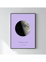Personalizovaný magický fotoobraz v rámu - 50x70 - měsíční fáze Personalizovaný magický fotoobraz v rámu - 50x70 - měsíční fáze