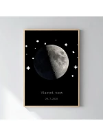 Personalizovaný magický fotoobraz v rámu - 50x70 - měsíční fáze Personalizovaný magický fotoobraz v rámu - 50x70 - měsíční fáze