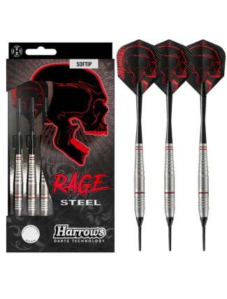 Šipky Harrows Rage Steel softip Ragesteel 16966