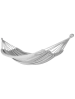 ZAHRADNÍ HOUPACÍ SÍŤ PRO 2 OSOBY 200X150 CM S KRYTEM ŠEDÁ 1039053