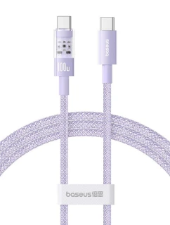 Kabel Baseus Gem typ C-Typ C 100W 1m (fialový)