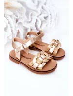 Dětské Sandály S Hadím Vzorem Zlaté Baxlee Dětské Sandály S Hadím Vzorem Zlaté Baxlee