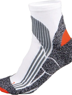 Kariban ProAct PA 035 Běžecké sportovní ponožky 20.P035 white/grey/orange