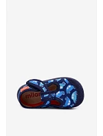 Dětské Pantofle Milami Elastické Na Suchý Zip Granátové Ambette