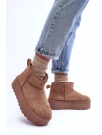 Kůže Sněhové Boty Na Platformě Tmavě Hnědé Corcoran Kůže Sněhové Boty Na Platformě Tmavě Hnědé Corcoran