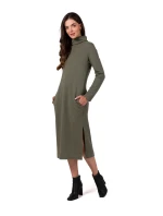 Dámské šaty B274 Khaki - BeWear Dámské šaty B274 Khaki - BeWear