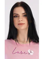 Dámská noční košile s krátkým rukávem I love you Dámská noční košile s krátkým rukávem I love you