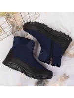 Zimní sněhové boty nepromokavé tmavě modré DK