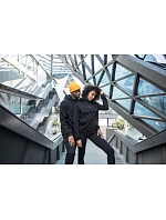 Build your Brand BY 098 Mikina s kapucí a 1/4 zipem 56.0098 black Build your Brand BY 098 Mikina s kapucí a 1/4 zipem 56.0098 black