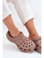 Dámské Pěnové Sandály Na Masivní Podešvi Big Star RR274A121 Tmavě béžové