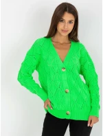 Dámský svetr LC SW 8035 fluo zelená