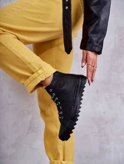 Dámské Tenisky Big Star Vysoké Zateplené Černé EE274110