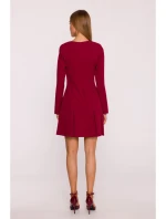 Dámské šaty M872 Bordó - MOE