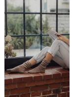 Vzorované ponožky AKRYL/VLNA W.957