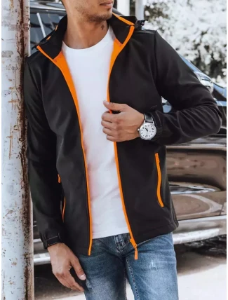 Pánská softshellová bunda černá FashionStreet TX4175