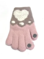 Dívčí rukavice Noviti RZ070 Srdce
