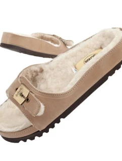 Scholl Iconic MEG Taupe W F303171062 dámské žabky