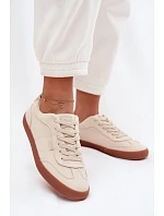 Dámské tenisky z látky Big Star TT274358 Béžové