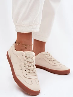 Dámské tenisky z látky Big Star TT274358 Béžové