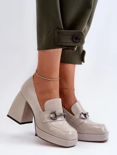 Polobotky na podpatku model 196315 Step in style