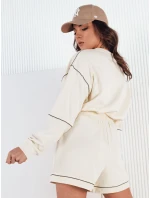 Dámský teplákový komplet PULGAR ecru FashionStreet AY1011 Dámský teplákový komplet PULGAR ecru FashionStreet AY1011