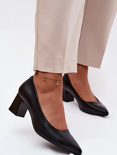 Lodičky na podpatku Sergio Leone PB413 Černé