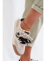 Dámské tenisky s dvojitým šněrováním Big Star TT274168 Béžové