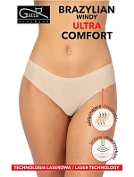 Dámské kalhotky brazilky 41670 Windy Ultra Comfort černé - Gatta
