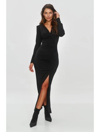 Večerní šaty M854 černé - Makadamia Večerní šaty M854 černé - Makadamia